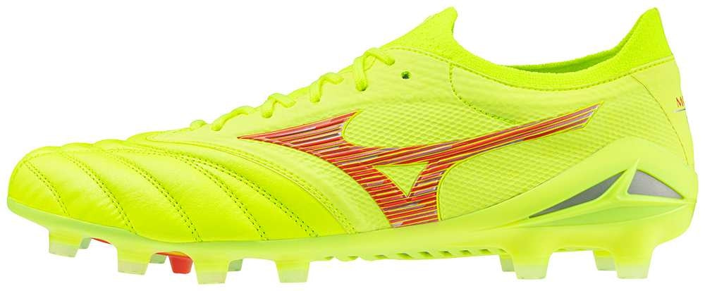 Mizuno MORELIA NEO IV ? JAPAN MD / Safety Yellow/Fiery Coral 2/Safety Yellow / 47.0/12.0 – obrázek 1