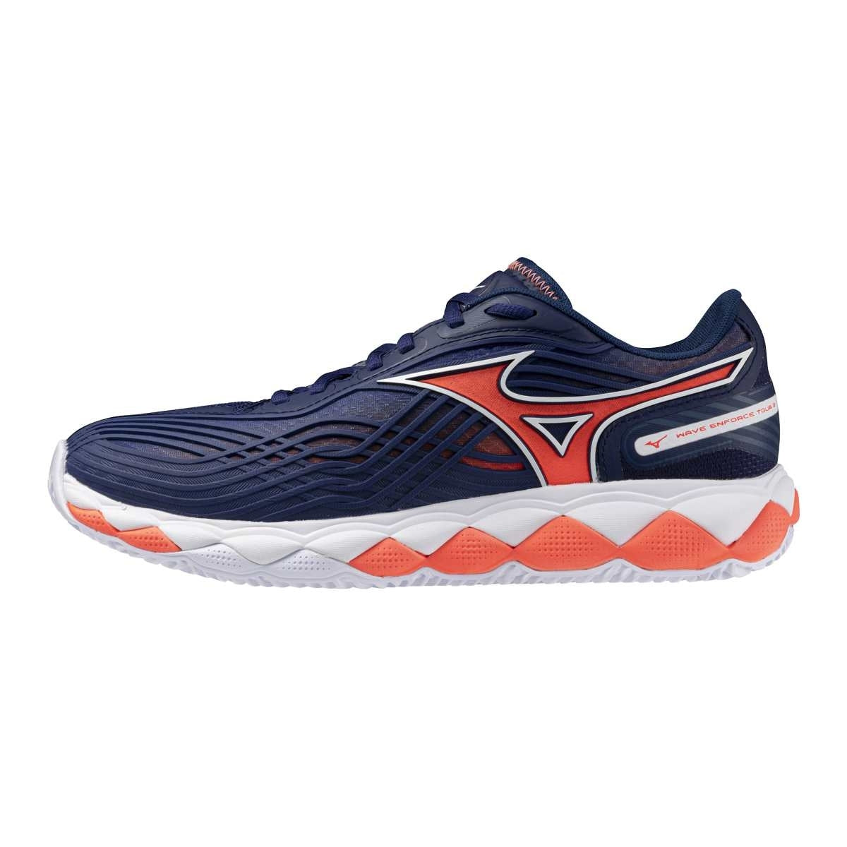 Mizuno WAVE ENFORCE TOUR 2 CC / Beacon Blue/White/Lava Orange / 39.0/6.0 – obrázek 1