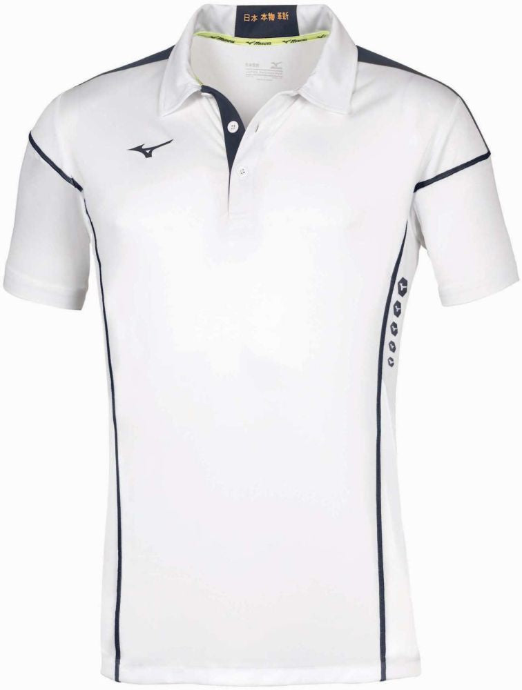 Mizuno Hex Rect Polo/White/Navy/XS – obrázek 1
