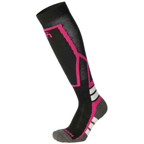 Mico MEDIUM WEIGHT KIDS WARM CONTROL SKI SOCK, NERO/FUCSIA, XS – obrázek 1