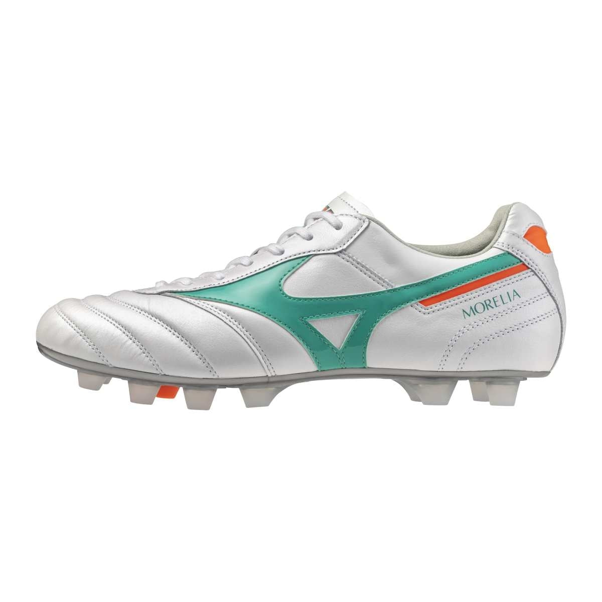 Mizuno MORELIA II JAPAN FG / White/Arcadia/Lava Orange / 39.0/6.0 – obrázek 1
