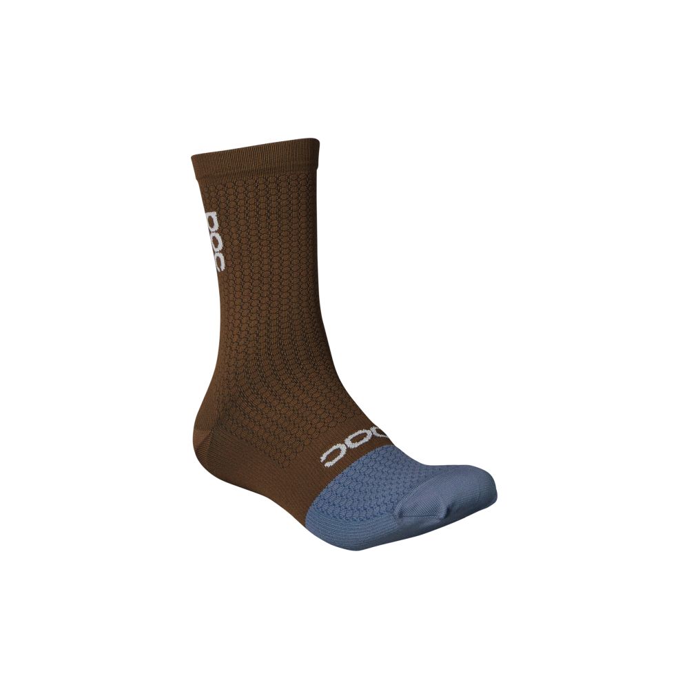Poc Flair Sock Mid Jasper Brown/Calcite Blue SML – obrázek 1