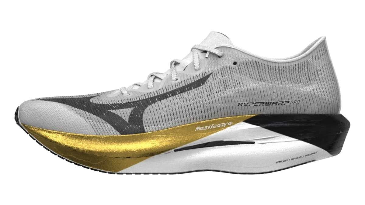 Mizuno HYPERWARP PRO(U) / White/Black/Gold / 36.5/4.0 – obrázek 1
