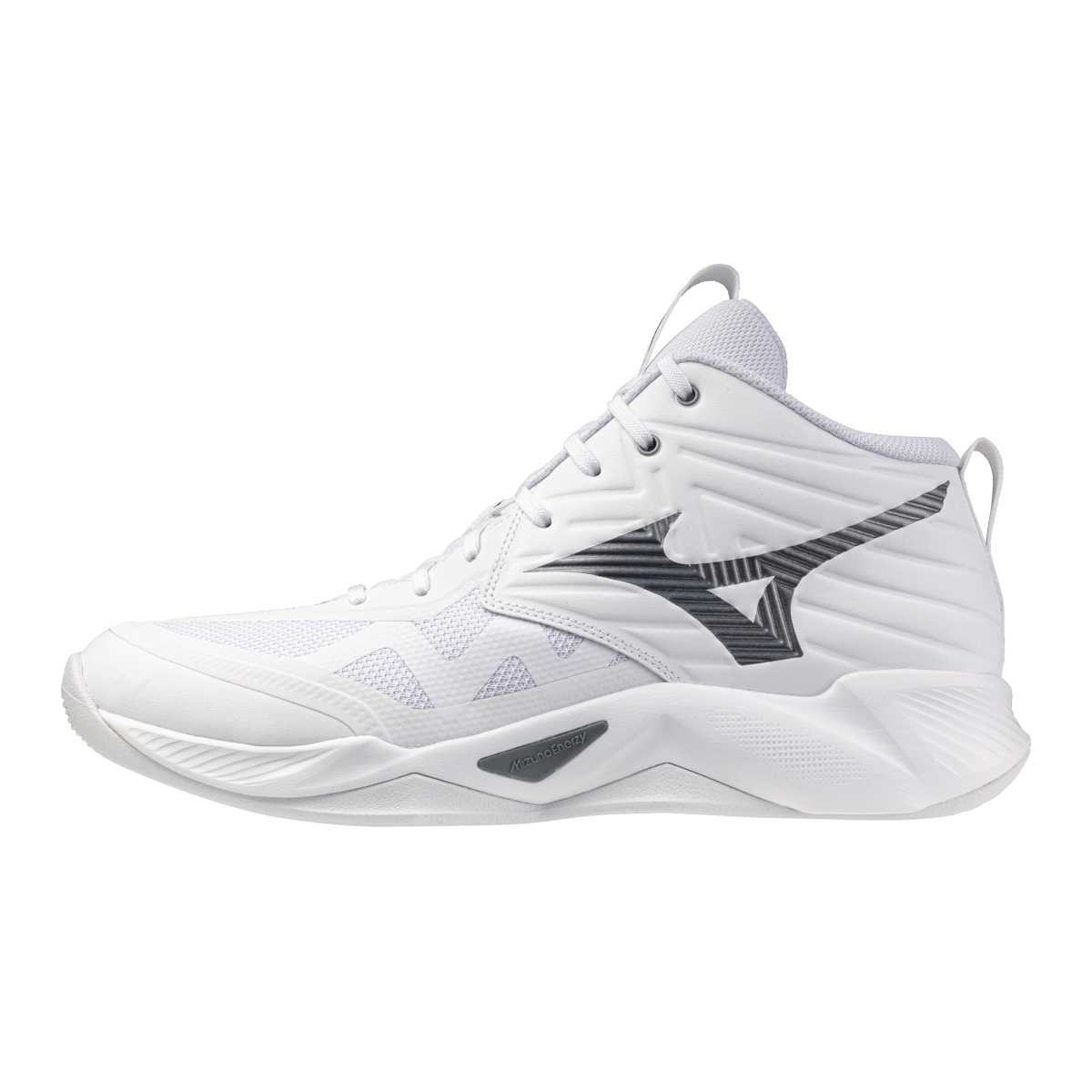 Mizuno WAVE MOMENTUM PRO MID / White/Metallic Gray/Black / 48.5/13.0 – obrázek 1