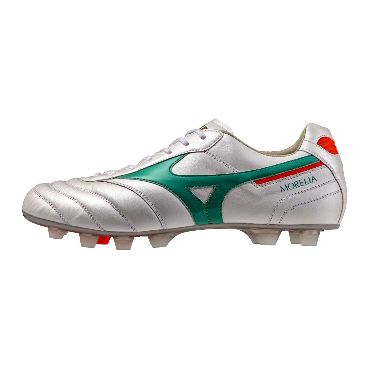 Mizuno MORELIA II ELITE FG / White/Arcadia/Lava Orange / 39.0/6.0 – obrázek 1