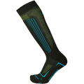 Mico CALZA SKI SUPERTHERMO PRIMALOFT-SETA MED, NERO/TURCHESE, L – obrázek 1