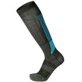 Mico LIGHT WEIGHT M1 SKI SOCKS, NERO/TURCHESE, L – obrázek 1