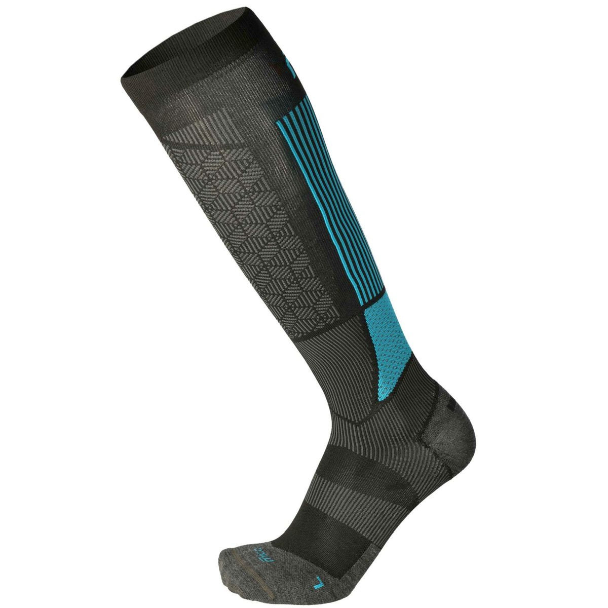 Mico LIGHT WEIGHT M1 SKI SOCKS, NERO/TURCHESE, L – obrázek 1