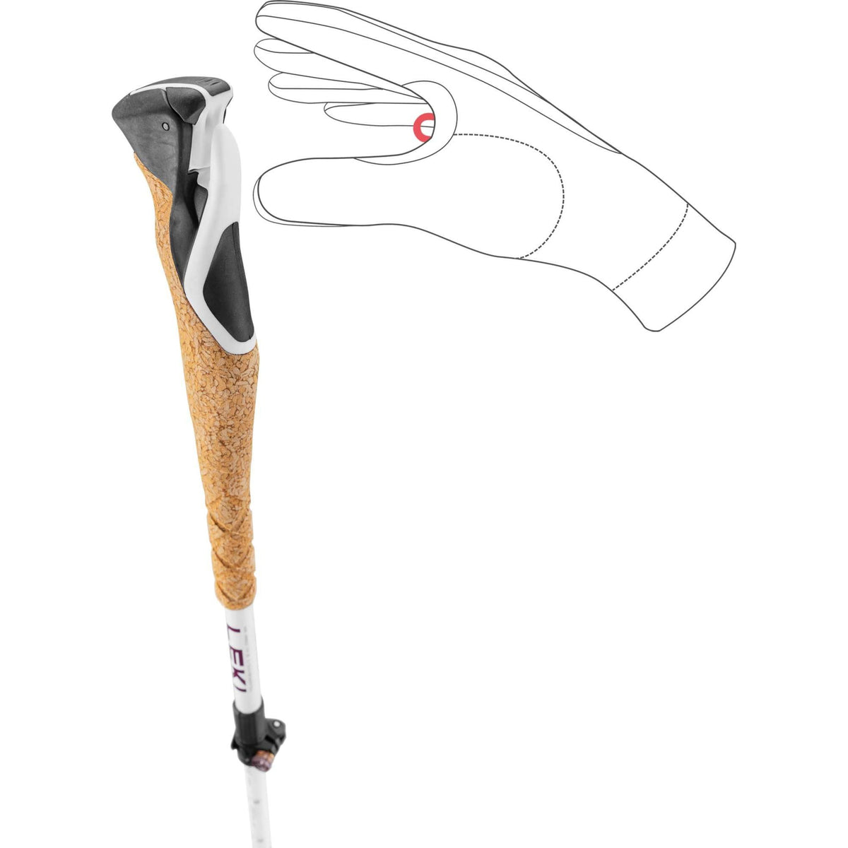 Leki Cross Trail FX Superlite, white-envy-black, 110 - 130 cm – obrázek 17