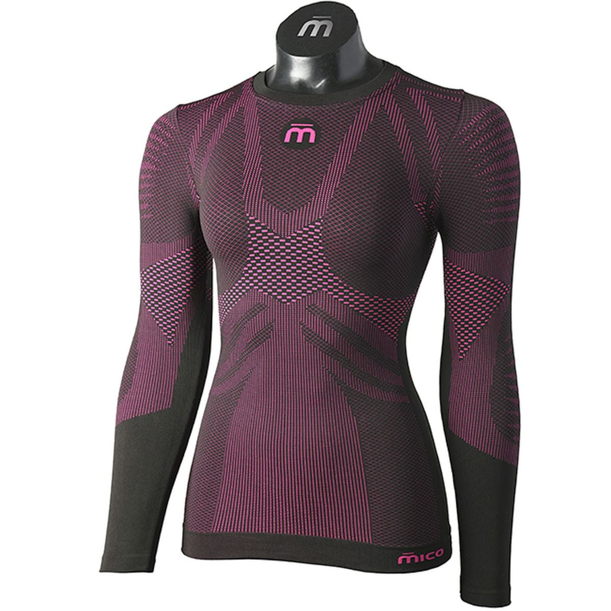 Mico MAGLIA G/C M/L WOMAN ACTIVE SKIN, NERO FUCSIA, II – obrázek 1