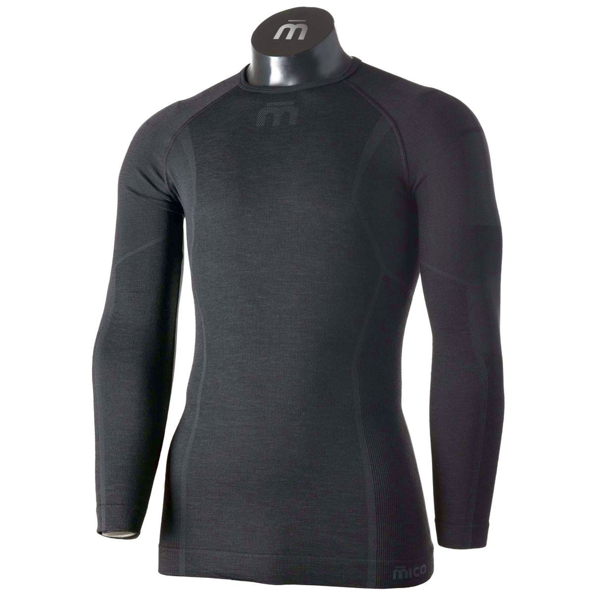 Mico MAGLIA G/C M/L MAN SUPERTHERMO MERINO, NERO, II – obrázek 1
