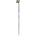 Leki Traveller FX.One Carbon, silvergray-midnightblue dark metallic-neonyellow, 130 cm – obrázek 1