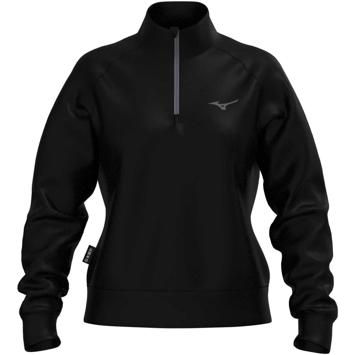 Mizuno Athleticwear 1/4 Zip Top / Black / L – obrázek 1