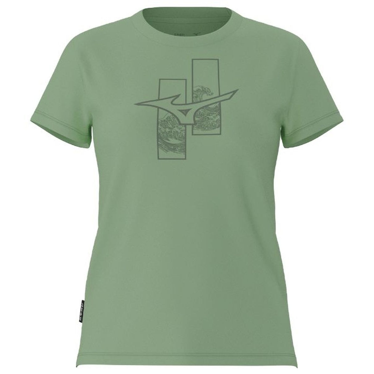 Mizuno Athleticwear RB Tee Shirt / Pistachio Green / L – obrázek 1