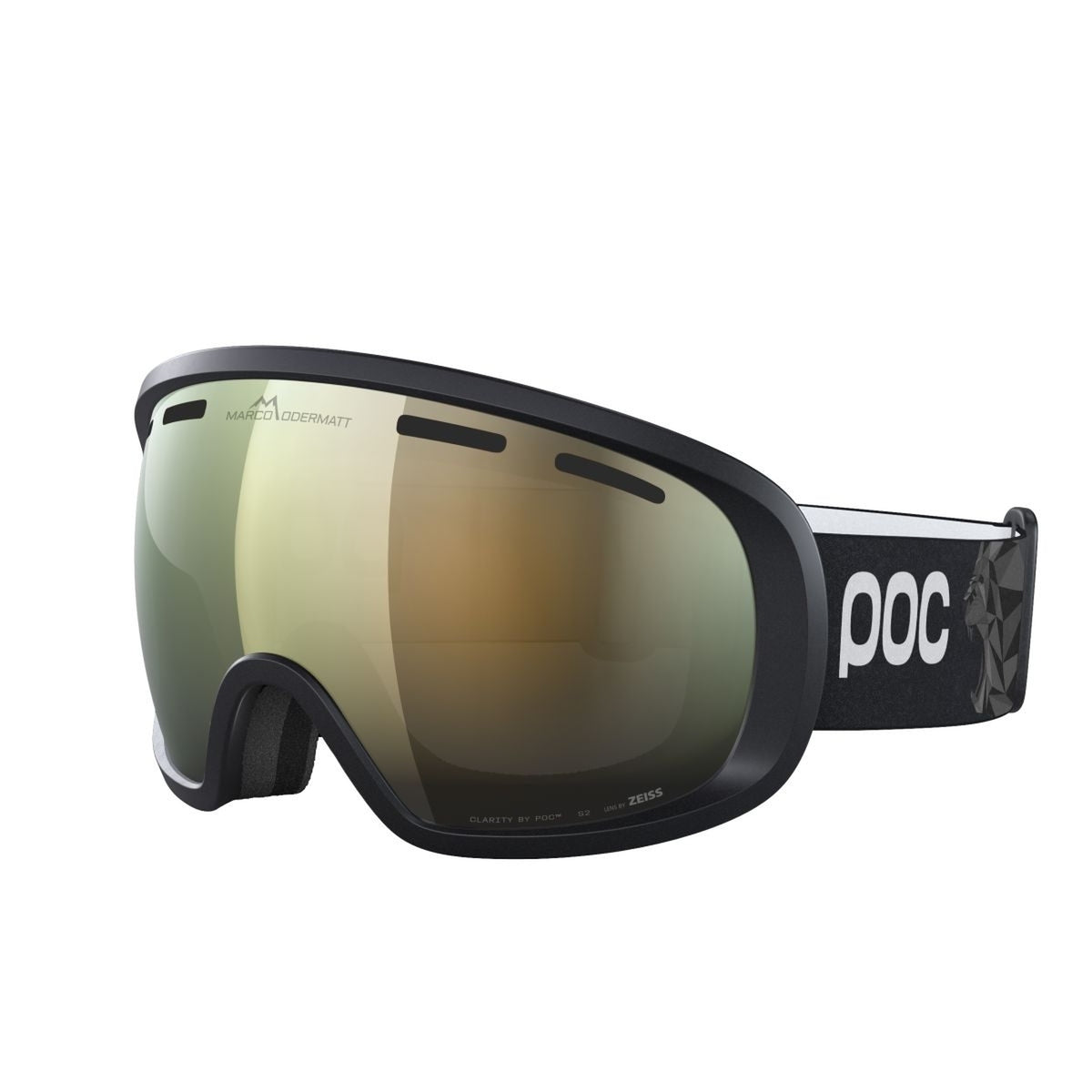 Poc Fovea Marco Odermatt Ed. Uranium Black/Podium Gold/Sunny Gold ONE – obrázek 4