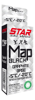 Star Ski Wax Map black grafite base 60g
