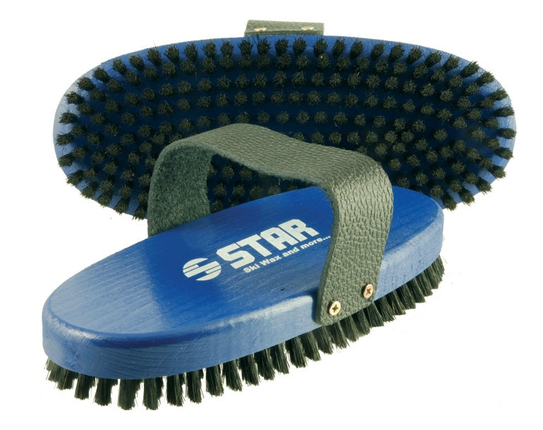 Star Ski Wax Oval Brush horse hair