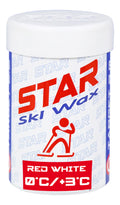 Star Ski Wax Stick red white 45g