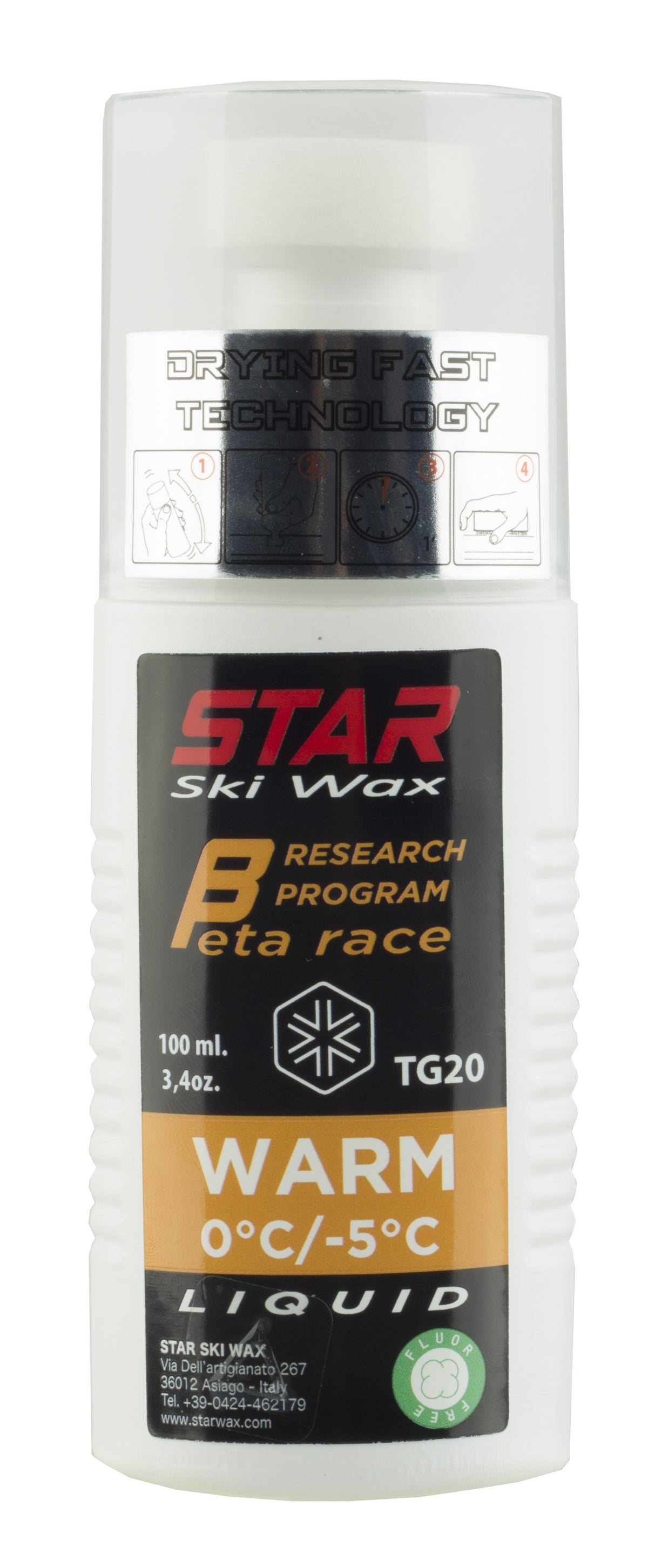 Star Ski Wax TG20 Liquid Beta Race warm 100ml